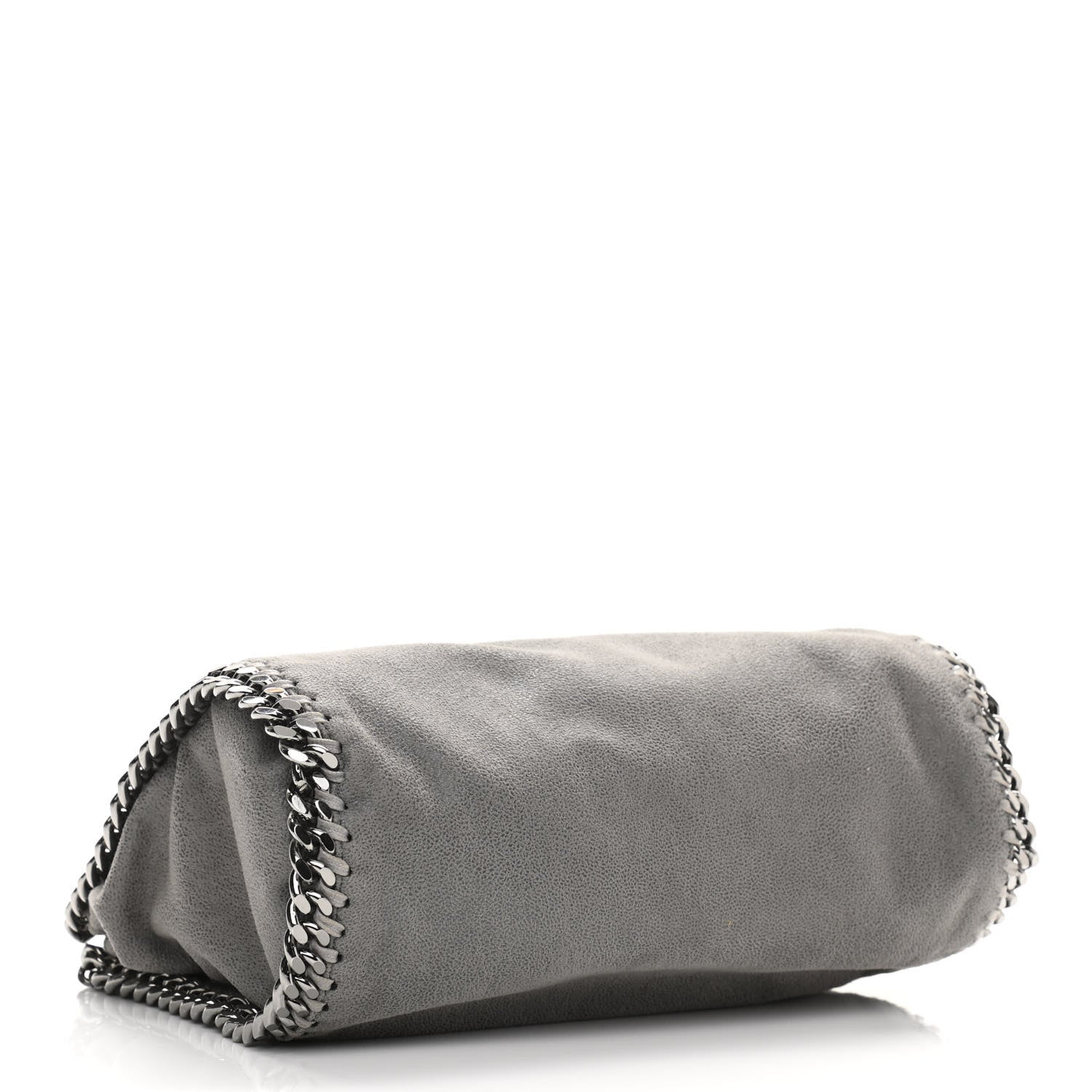 Stella McCartney Shaggy Deer Mini Falabella Fold Over Tote Light Grey 4 of 10