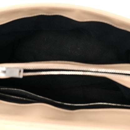 Saint Laurent Calfskin Y Quilted Monogram Medium Loulou Chain Satchel Nude Powder 5 of 15