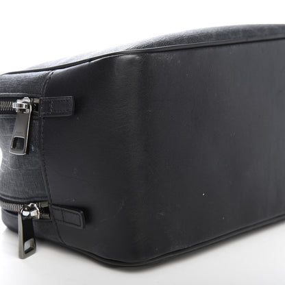 Gucci GG Supreme Monogram Toiletry Case Black Grey 8 of 13
