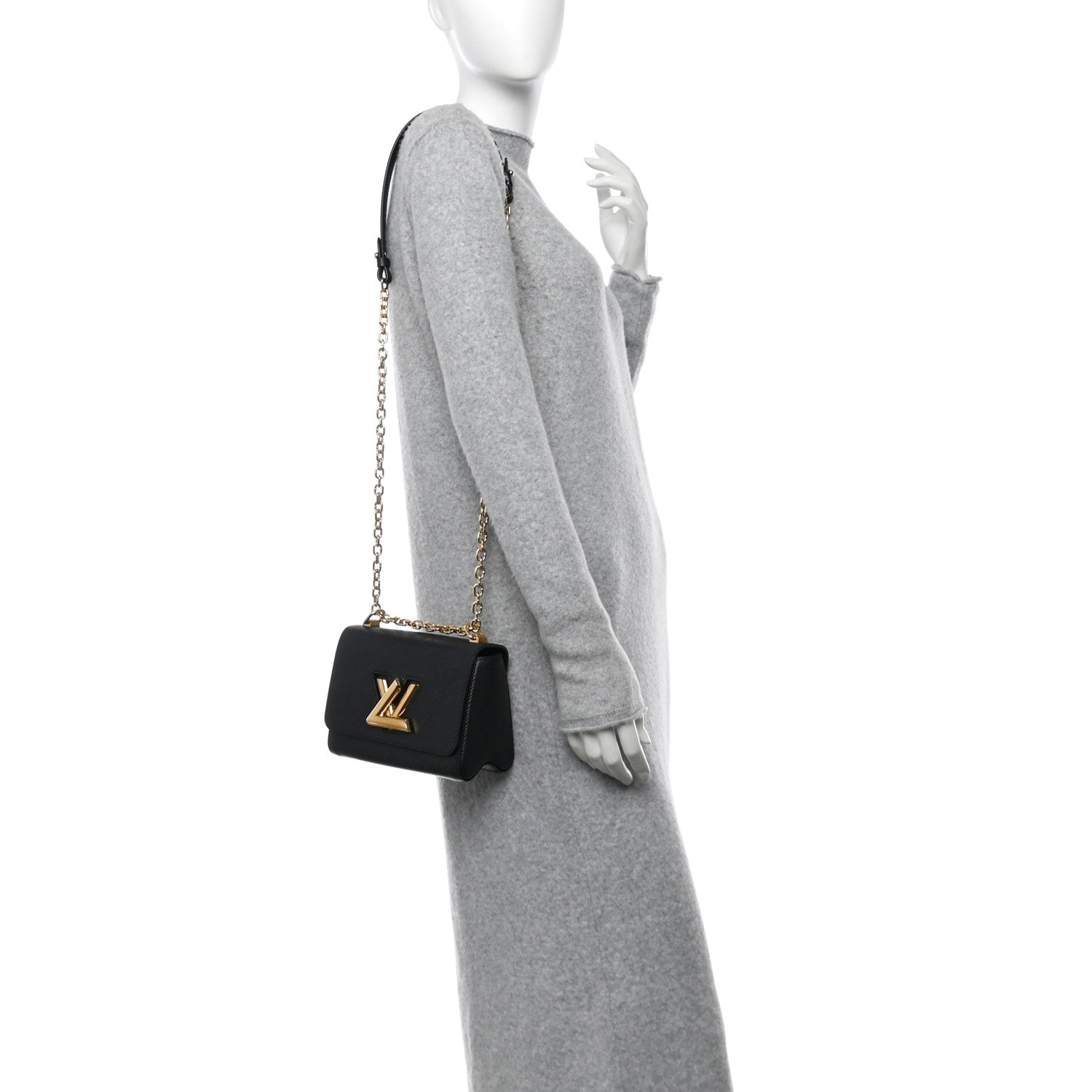 Louis Vuitton Epi Twist Shoulder Bag PM Black 2 of 10
