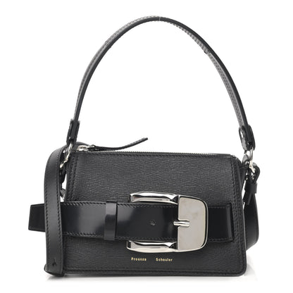 Proenza Schouler Embossed Grained Calfskin Buckle Box Bag Black 1 of 11