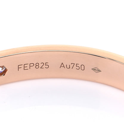 Cartier 18K Pink Gold 4 Diamond LOVE Bracelet 17 6 of 7