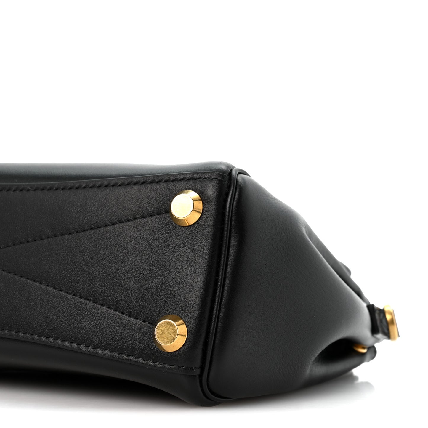 Smooth Calfskin Mini Bel Air Carry All Bag Black