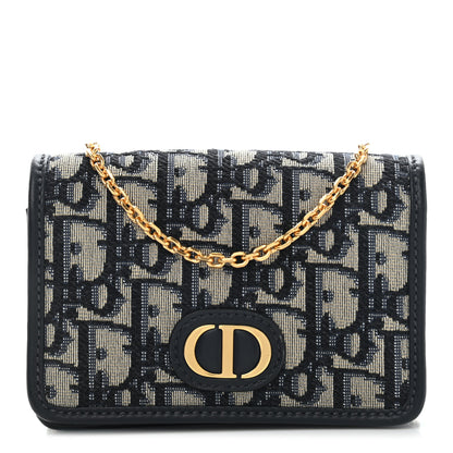 Christian Dior Oblique Nano 30 Montaigne Pouch Blue 1 of 5