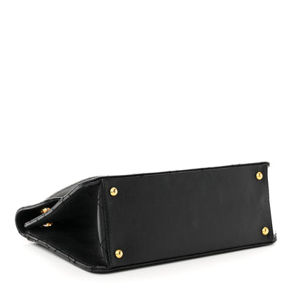 Chanel Caviar Diamond Stitched Flap Shoulder Bag Black 4 of 19