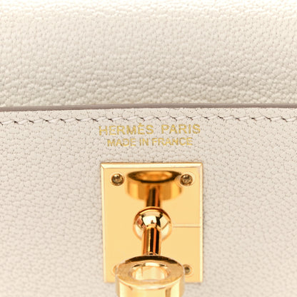 Hermes Chevre Mysore Mini Kelly Sellier 20 Mushroom 6 of 14