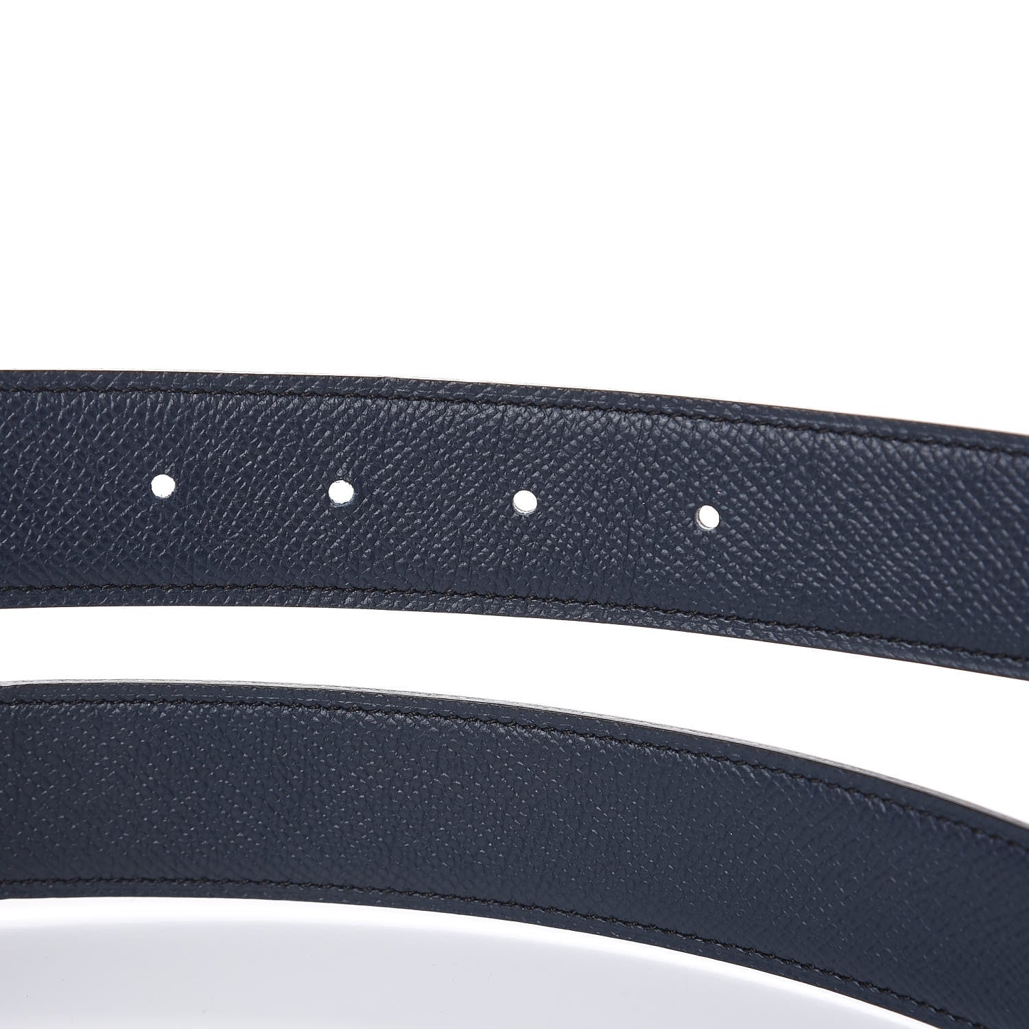 Hermes Epsom 32mm H Belt 90 Etain Bleu Saphir 4 of 7