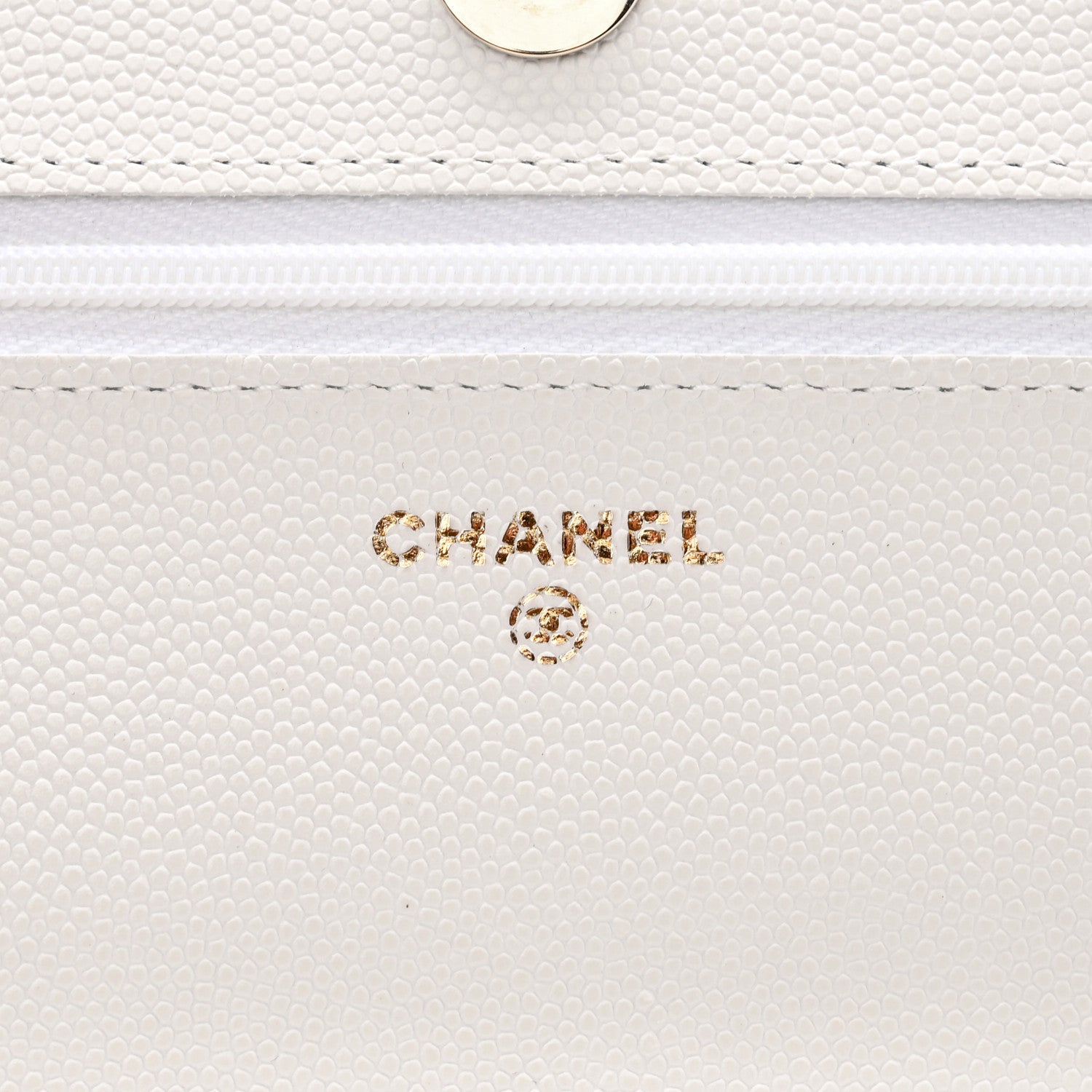 Chanel Caviar Quilted Wallet On Chain WOC White 6 of 12