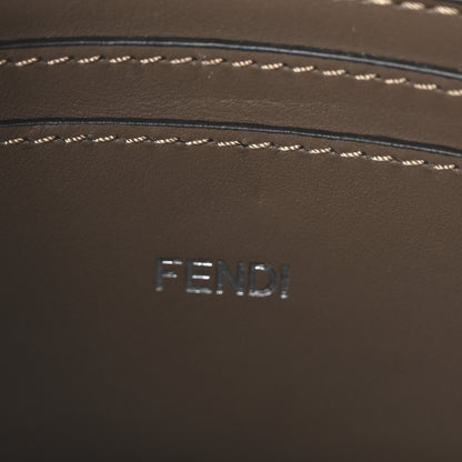 Fendi Eclissi Jacquard Vitello King FF Peekaboo I See U X Cross Satchel Tobacco Moro Black 6 of 9