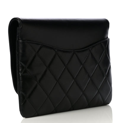 Chanel Goatskin Quilted Timeless CC Clutch Black 3 of 16