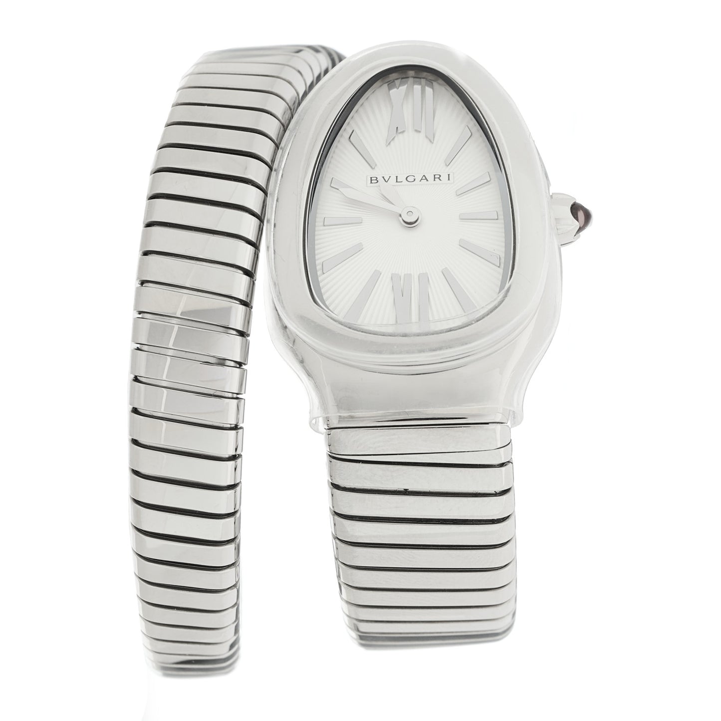 Stainless Steel 35mm Serpenti Tubogas Quartz Watch