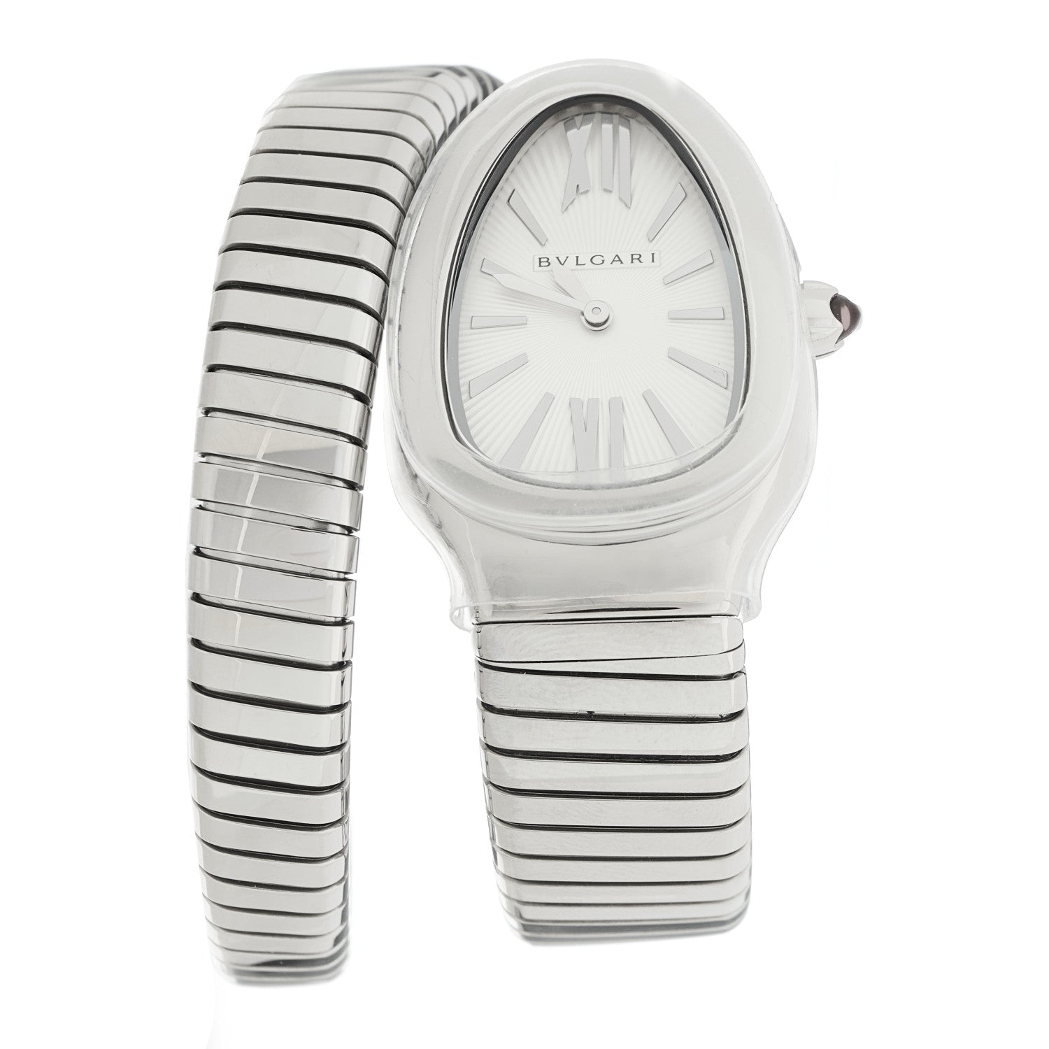 Bulgari Stainless Steel 35mm Serpenti Tubogas Quartz Watch 1 of 5