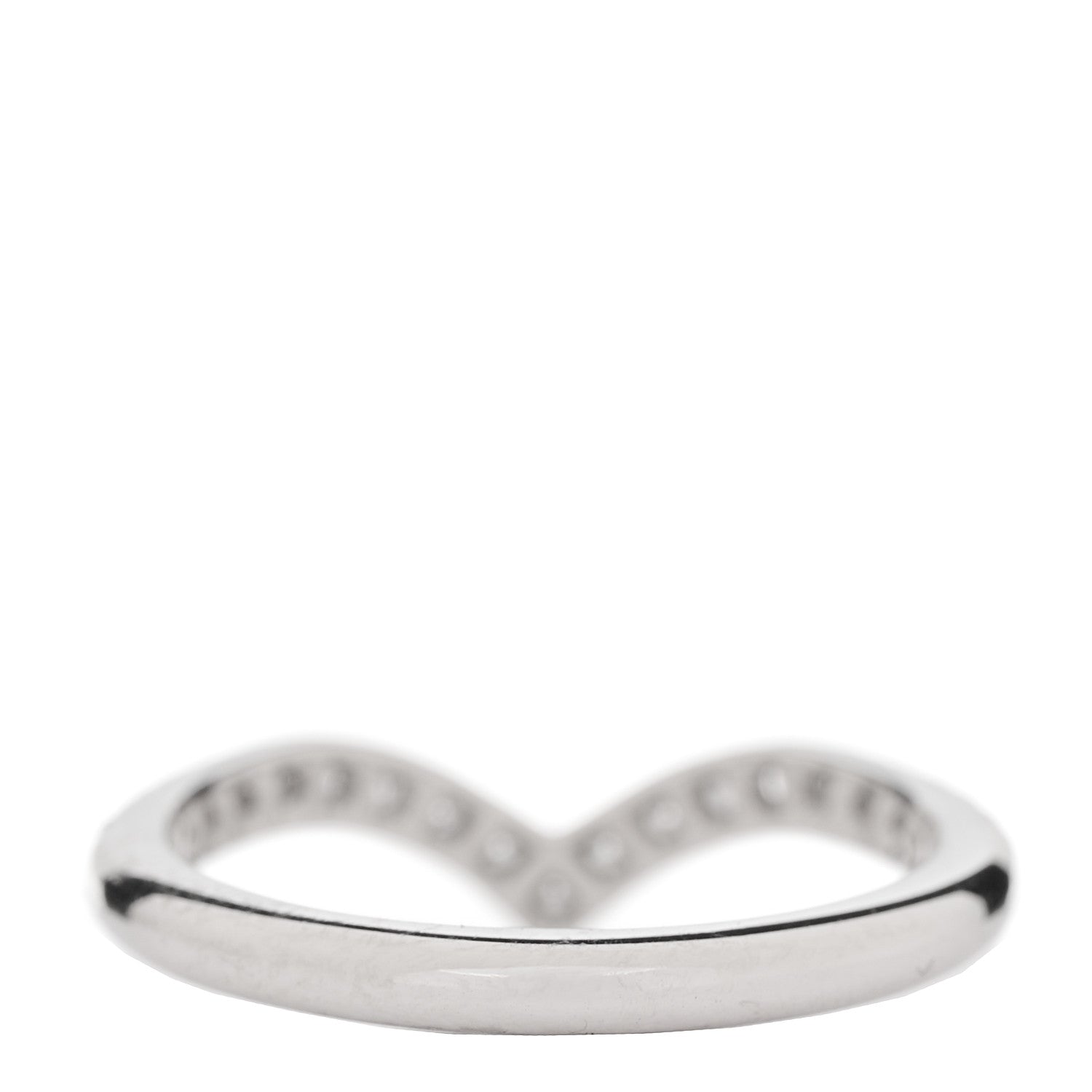 Tiffany Platinum Diamond Soleste V Band Ring 47 4 3 of 4