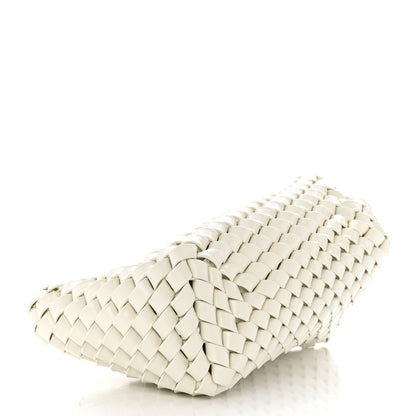 Bottega Veneta Nappa Intrecciato Slanted Clutch White 4 of 7