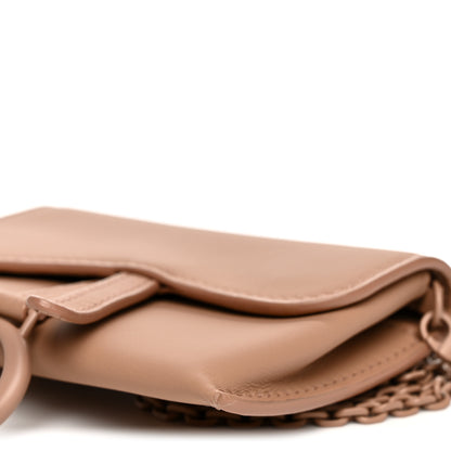 Christian Dior Ultra Matte Calfskin Nano Saddle Chain Pouch Rose Des Vents 9 of 9