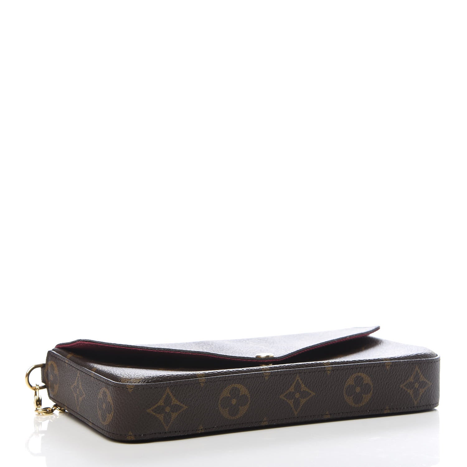 Louis Vuitton Monogram Pochette Felicie Chain Wallet Fuchsia 4 of 10