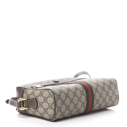 Gucci GG Supreme Monogram Web Small Ophidia Shoulder Bag Brown 4 of 10