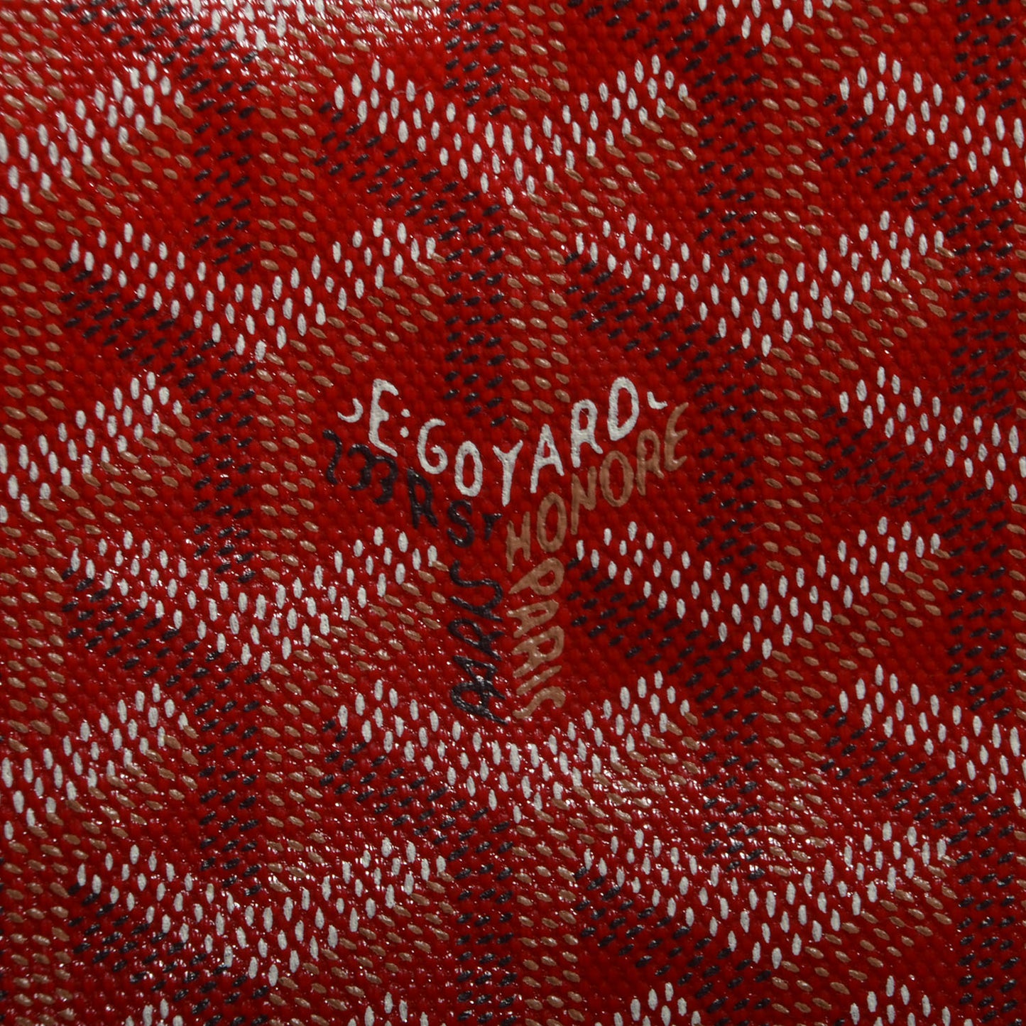 Goyardine Sac Hardy Pet Carrier PM Red
