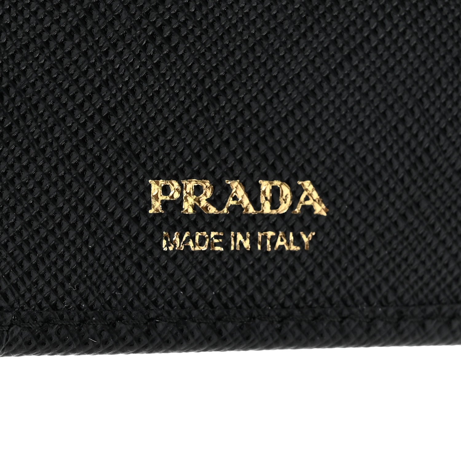 Prada Saffiano Metal Compact Wallet Black 8 of 9