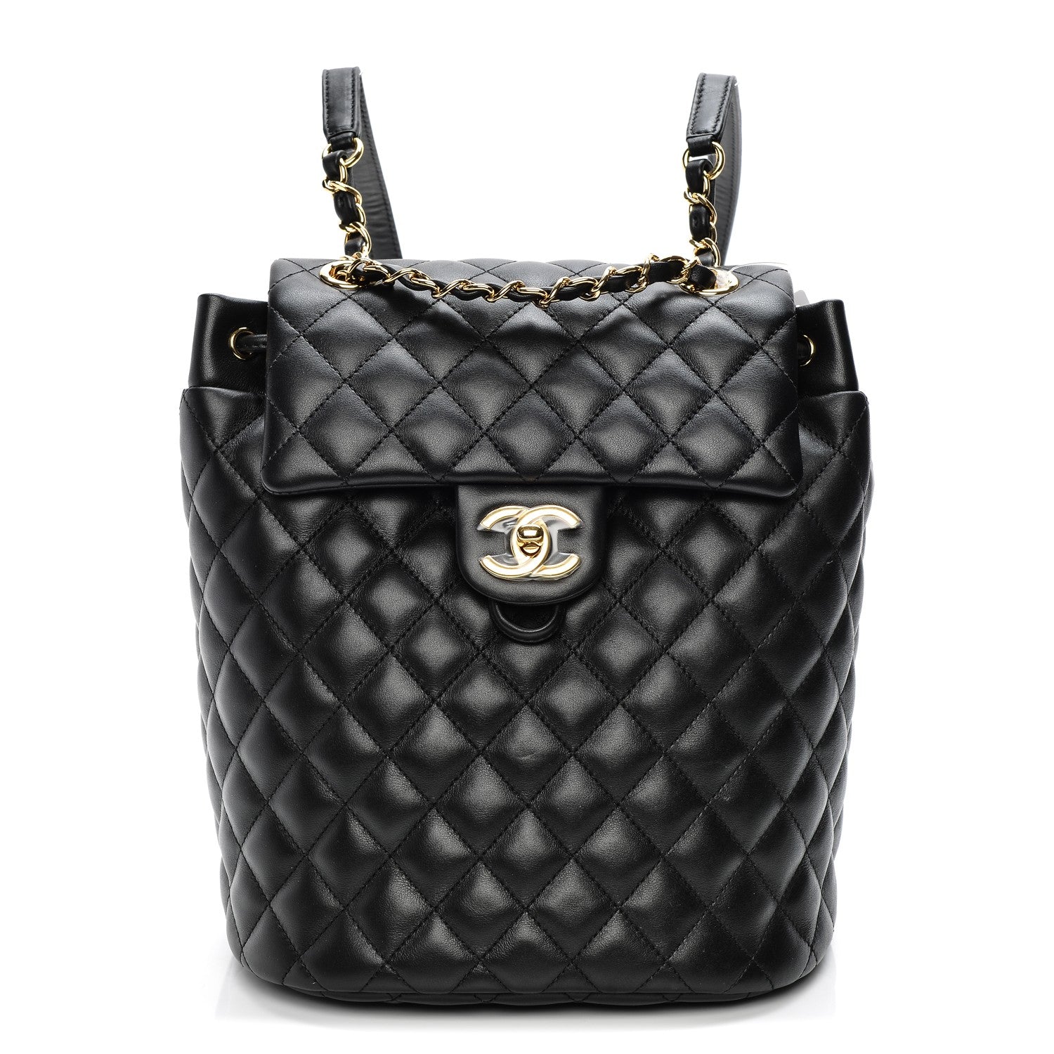 Chanel Lambskin Quilted Small Urban Spirit Backpack Black 1 of 8