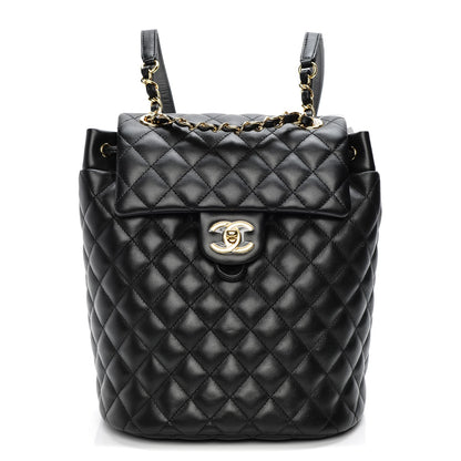 Chanel Lambskin Quilted Small Urban Spirit Backpack Black 1 of 8