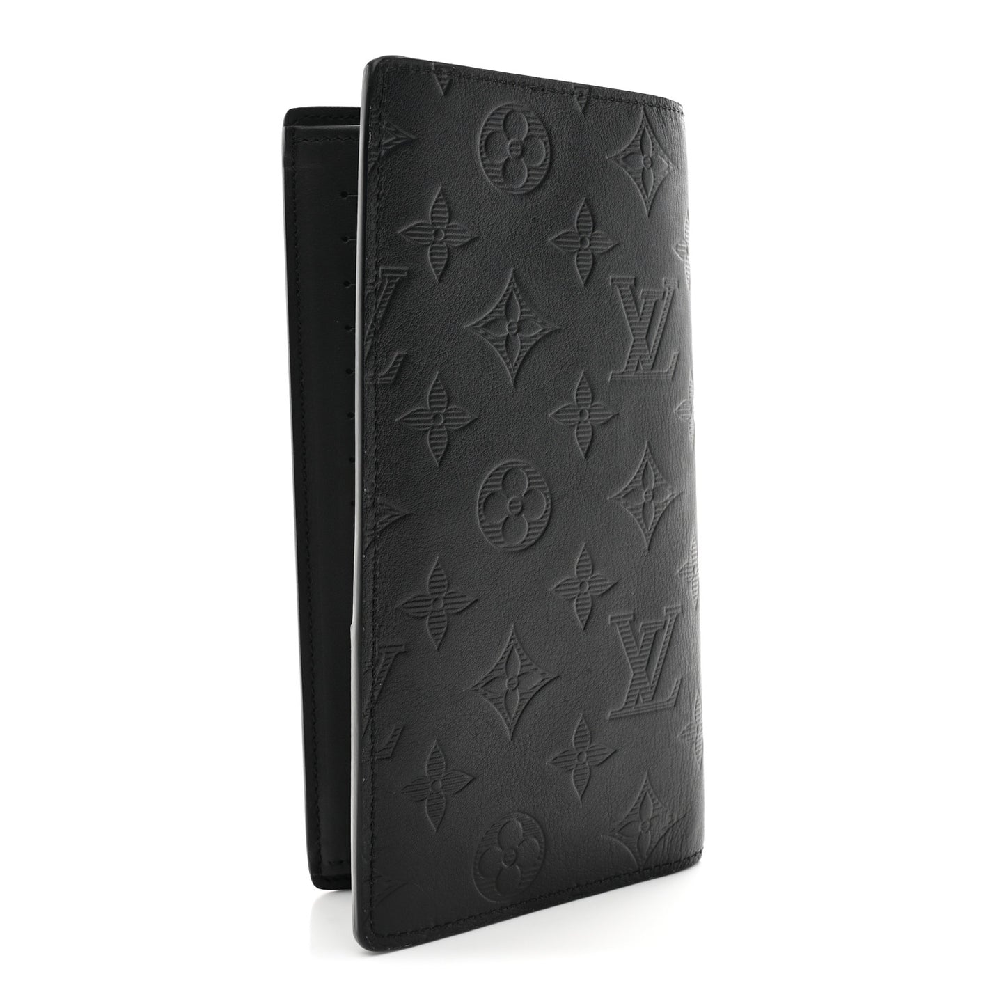 Calfskin Monogram Shadow Brazza Wallet Black