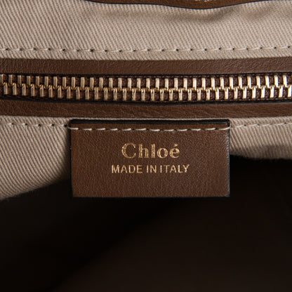 Chloe Suede Calfskin Medium Faye Backpack Woody Khaki 8 of 9