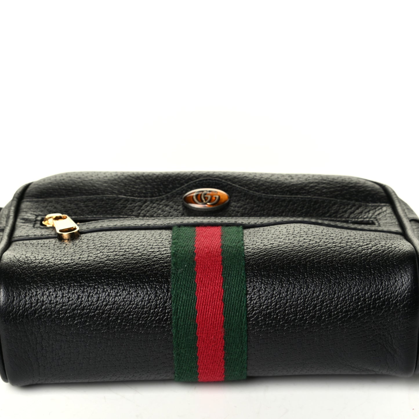 Calfskin Web Mini Ophidia Shoulder Bag Black