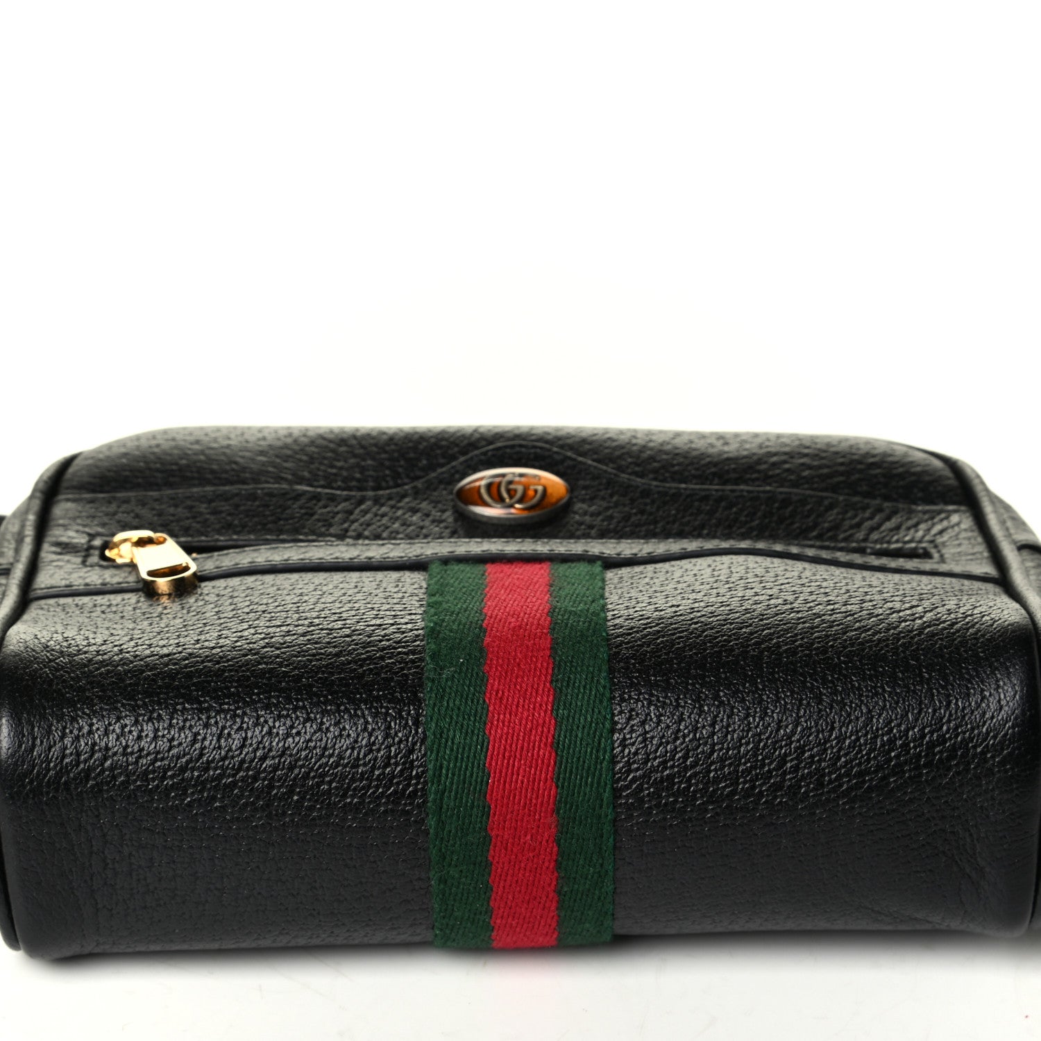 Gucci Calfskin Web Mini Ophidia Shoulder Bag Black 8 of 8