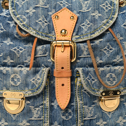 Louis Vuitton Denim Sac a Dos Backpack GM Blue 7 of 11