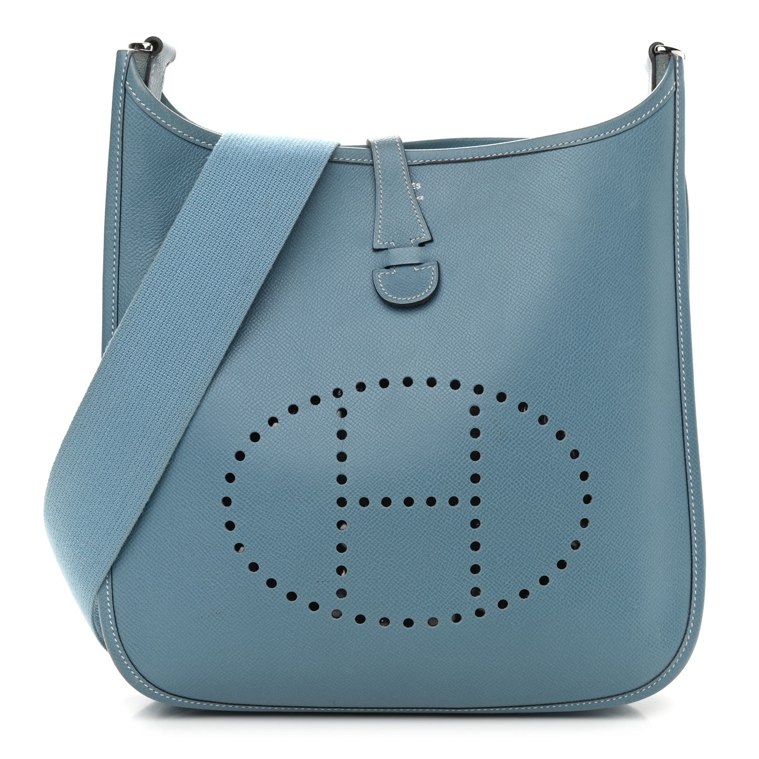 Hermes Epsom Evelyne II PM Blue Jean 1 of 8