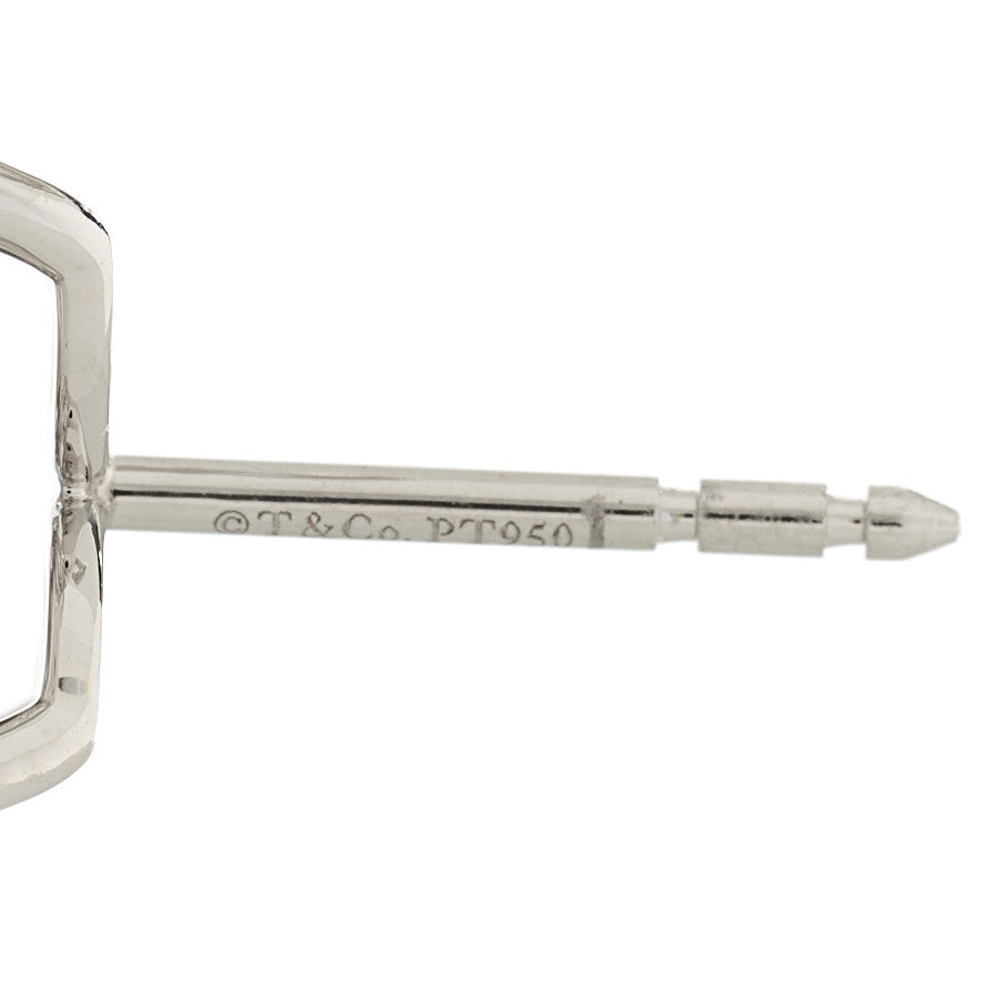 Tiffany Platinum Diamond Large Victoria Earrings 4 of 6