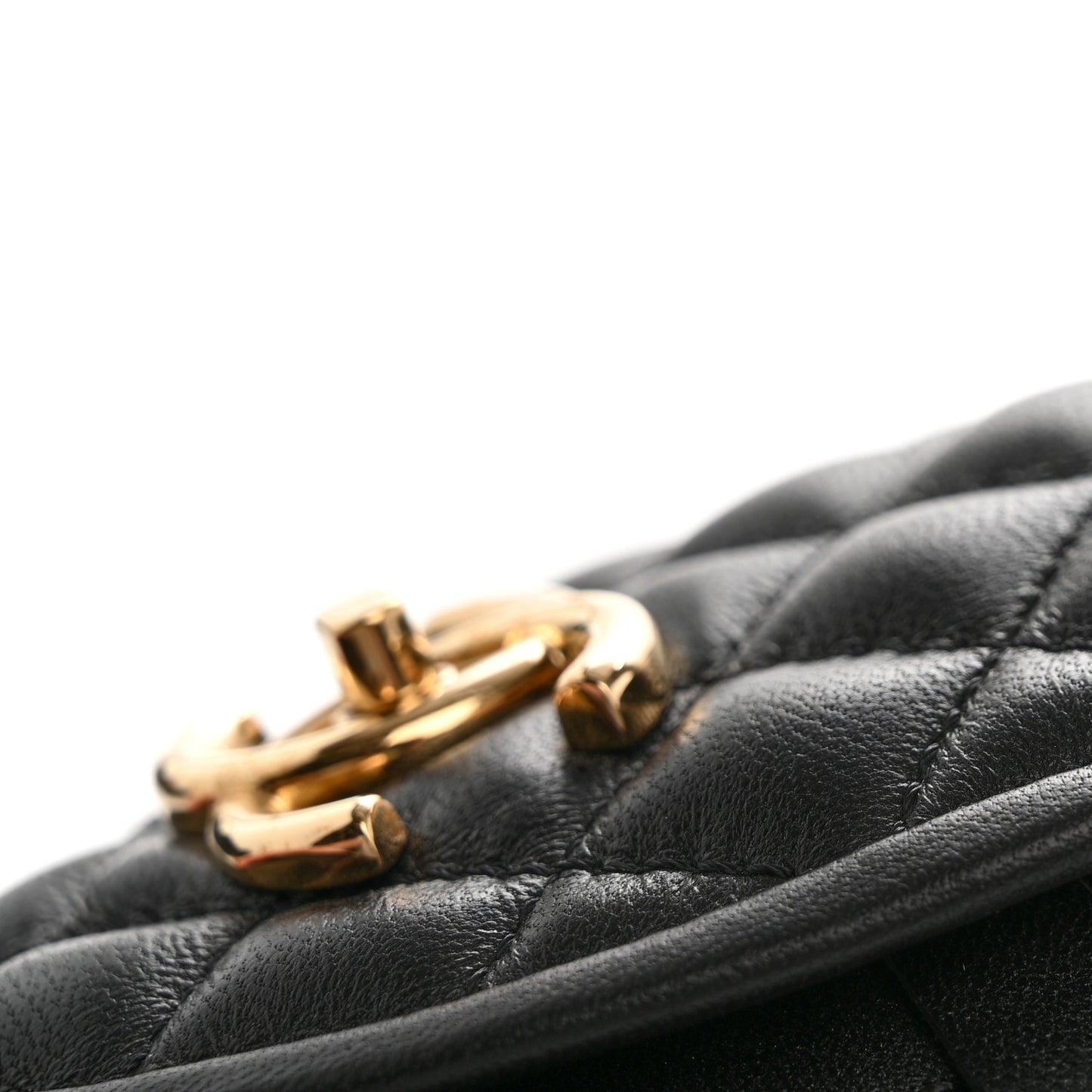 Lambskin Quilted CC Turnlock Loafers 38.5 Black