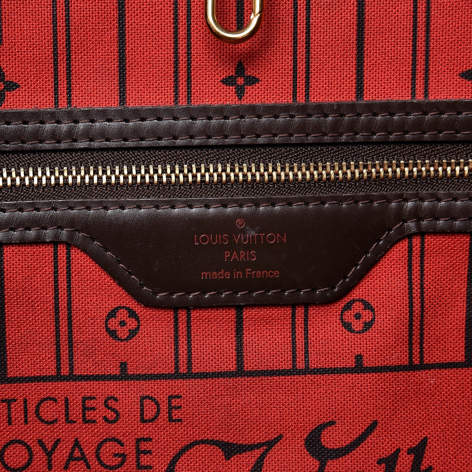 Louis Vuitton Damier Ebene Neverfull MM 6 of 17