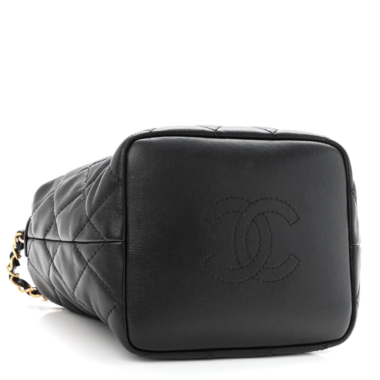 Lambskin Quilted Small Perfect Meeting Hobo Black