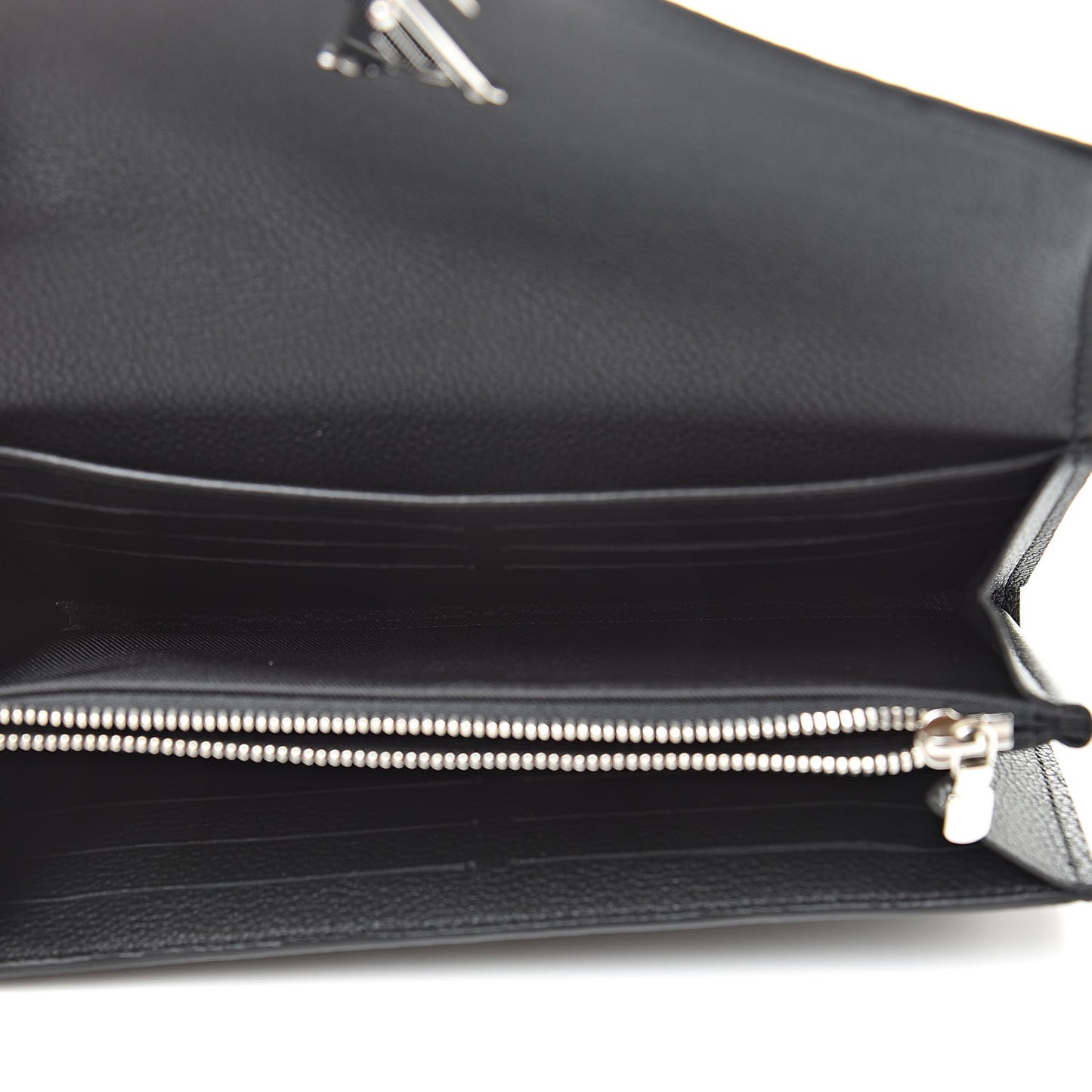 Soft Calfskin My Lockme Wallet Black