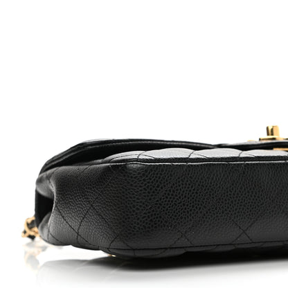 Chanel Caviar Quilted East West Flap Black 9 of 10