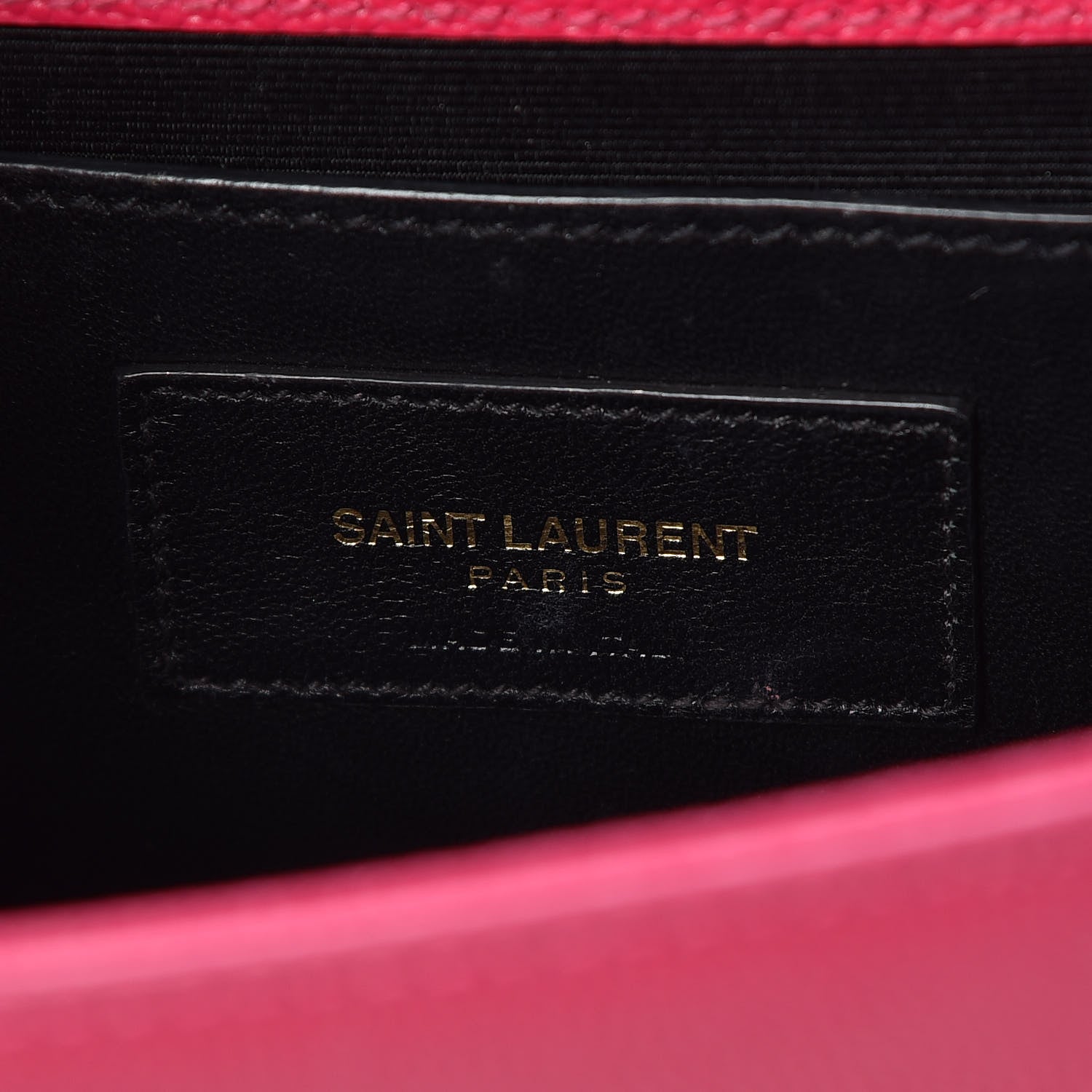 Saint Laurent Grain De Poudre Classic Monogram Kate Clutch Lipstick Fuchsia 6 of 9