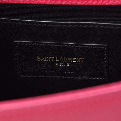 Saint Laurent Grain De Poudre Classic Monogram Kate Clutch Lipstick Fuchsia 6 of 9