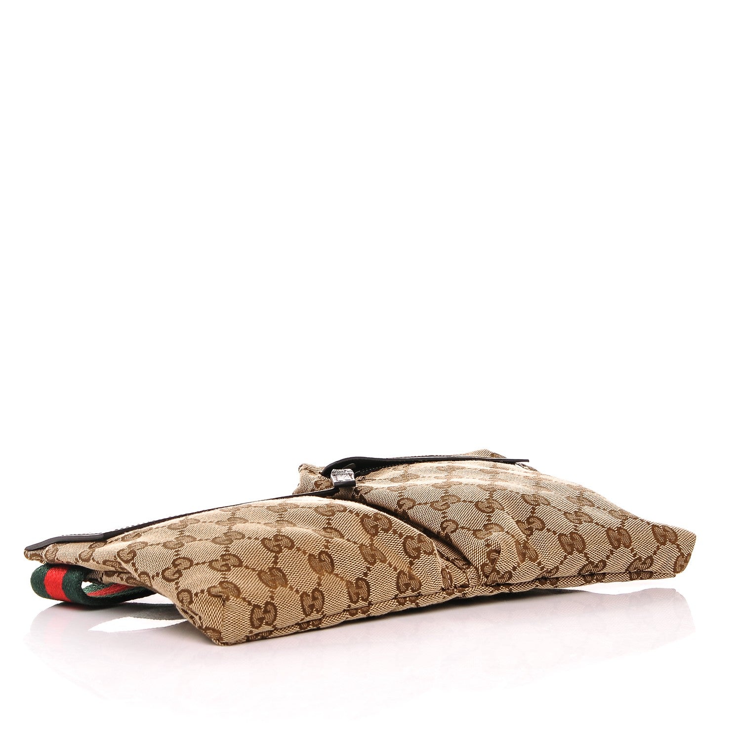 Gucci GG Monogram Double Pocket Belt Bag Dark Brown 4 of 7