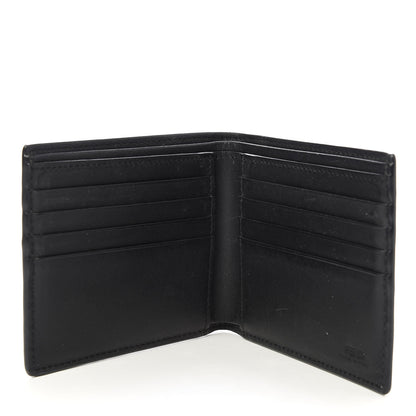 Fendi Vitello Century Elite Monster Eyes Bi-Fold Wallet Asfalto Graphite 4 of 7