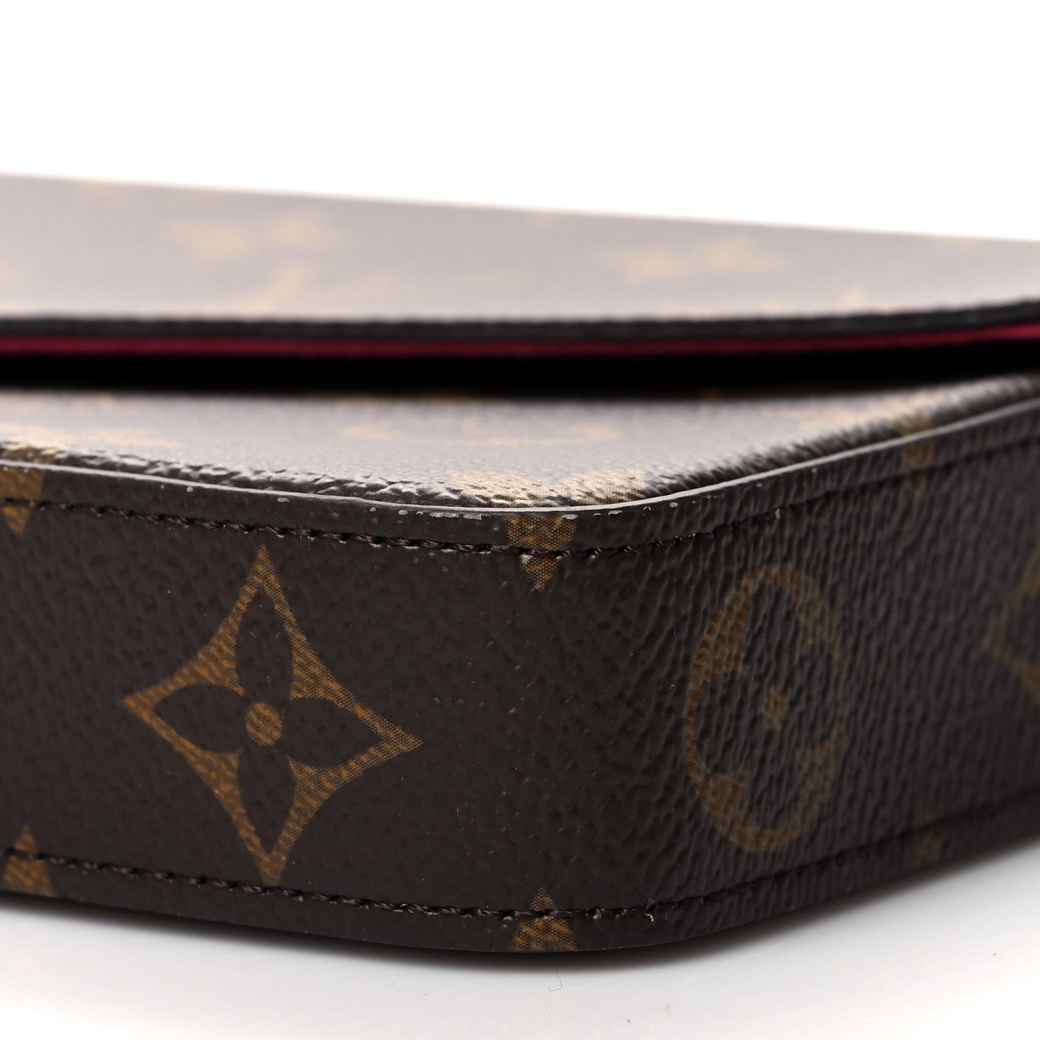 Louis Vuitton Monogram Pochette Felicie Chain Wallet Fuchsia 12 of 13