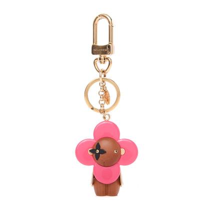 Louis Vuitton Resin Wood Vivienne Bag Charm Pink 1 of 4