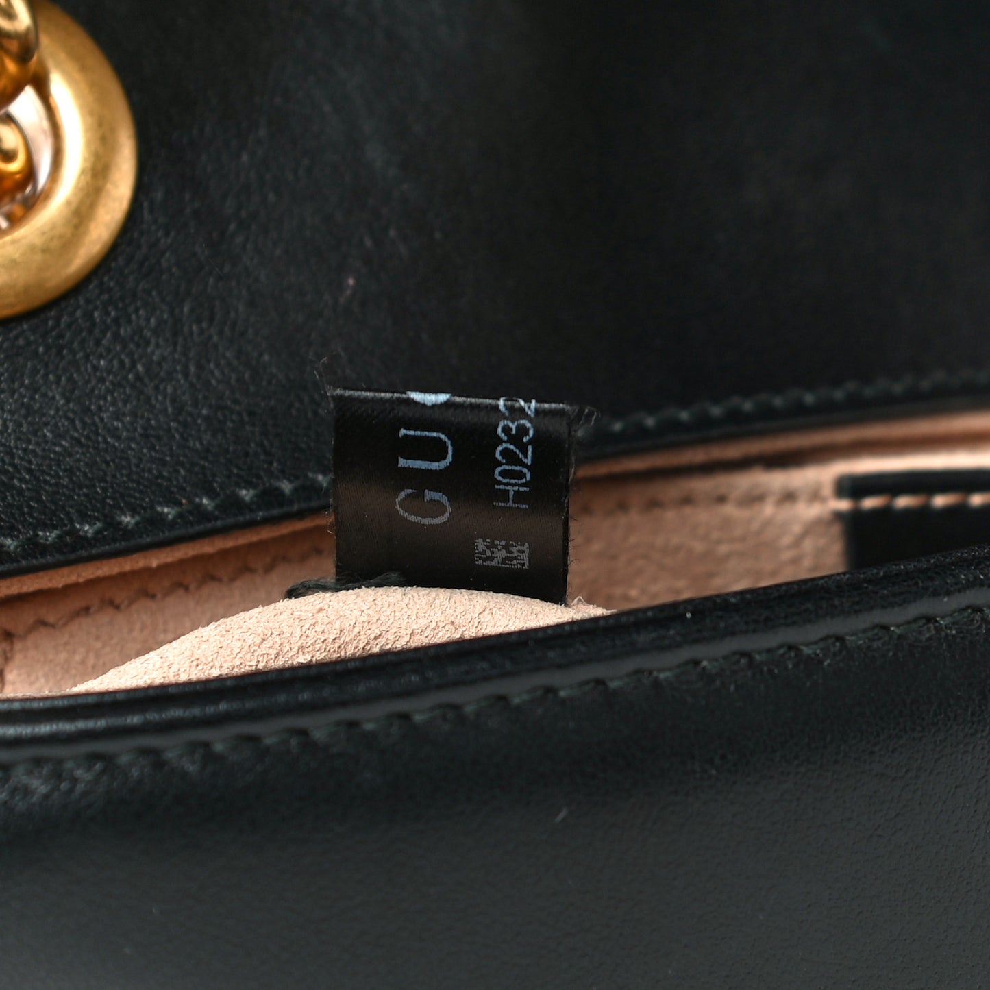 Calfskin Matelasse Mini GG Marmont Shoulder Bag Black