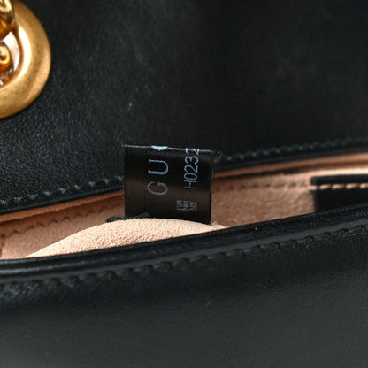 Gucci Calfskin Matelasse Mini GG Marmont Shoulder Bag Black 8 of 13