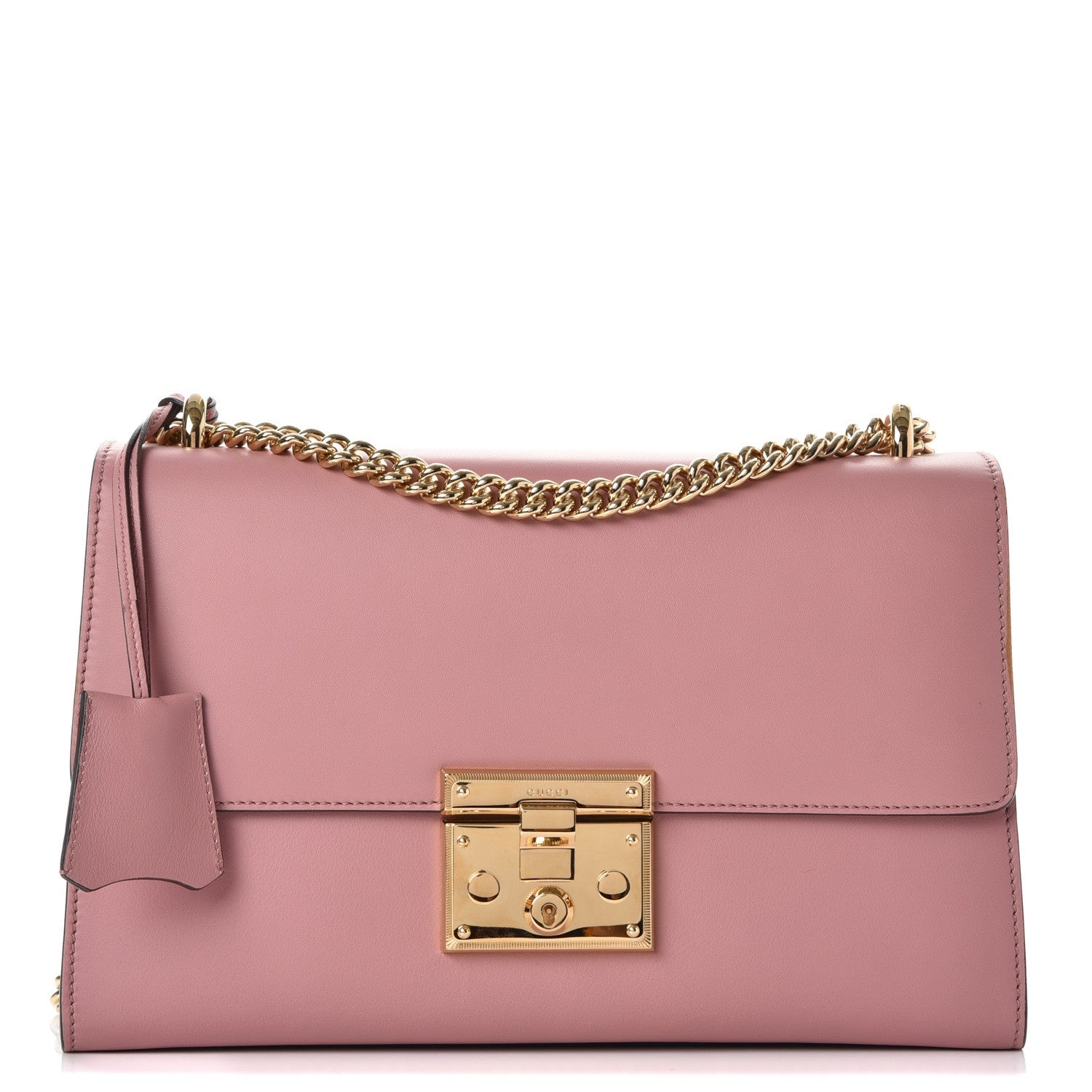 Gucci Moon Calfskin Medium Padlock Shoulder Bag Carmine Rose 1 of 10