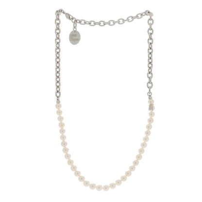 Mikimoto X COMME DE GARCON Sterling Silver Akoya Pearl 6-6.5mm Strand Necklace 3 of 6