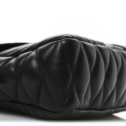 Miu Miu Nappa Matelasse Biker Shoulder Bag Black 10 of 11