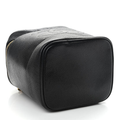 Chanel Caviar Vanity Cosmetic Case Black 4 of 10