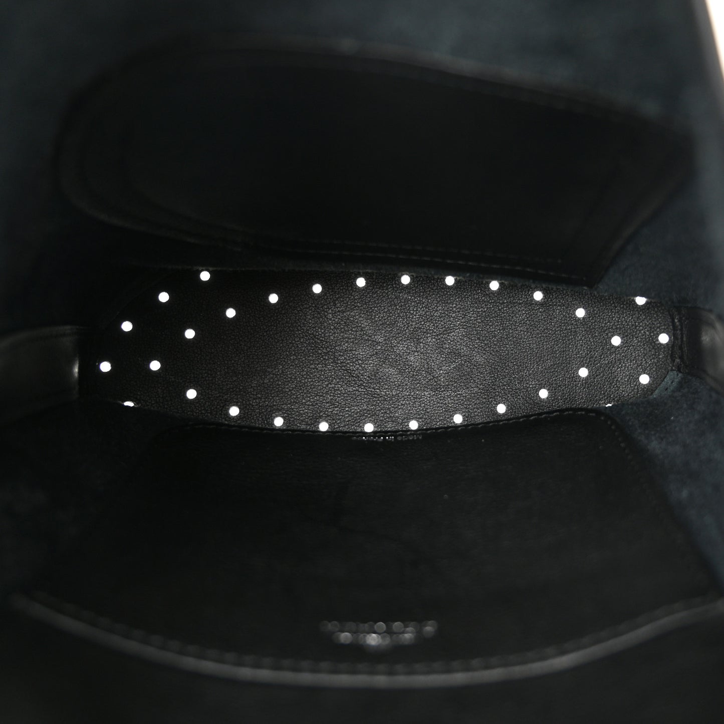 Calfskin Mini Pin Allure Bucket Black